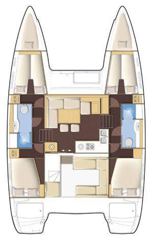 Lagoon 400 S2 – 4 cabins